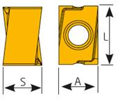 Fraise D40 d32 Z03 L150 LNMX 15 End Mill