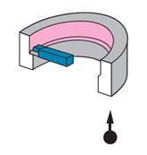 Grain d'alésage à charioter 45° à droite K20 - ISO 145 - carré de 8