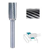 Fraise lime cyl. CW 1 taille tête plate SA denture simple Ø 10 x 20 queue Ø 6 10X20 MM SA-3M