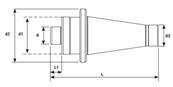 Attachement ISO 50-27 Tool holder