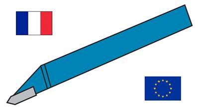 Outils de tour à fileter extérieur à droite ISO 352 - WN 8085 K20 carré de 25