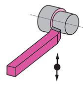 Outils de tour à dresser d’angle à gauche ISO 403 - DIN 4958 HSS-Co10% carré de 16