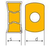 Fraise à surfacer 100° D063 d22 Z07 ENMX 06 Face Mill