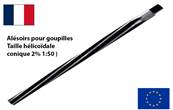 Alésoirs à main taille hélicoïdale 15* goupille 2% DIN9B HSS-M35 Ø4