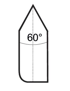 Plaquette carbure brasée forme Fil