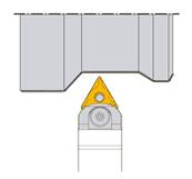 Porte outil de tournage exterieur 60° MTENN L 150 - L1 35