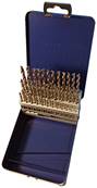 Boite métallique de 51 forets HSS DIN 338 meulés SP de Ø 1 à Ø 6 mm par 0,1 mm