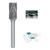 Carbure cylindrique tête plate denture Alu