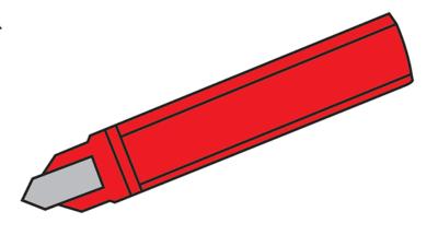 Grain d'alésage finition section ronde