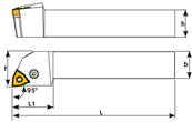 Porte outil de tournage PWLNR 2525 M08 External Turning Holder