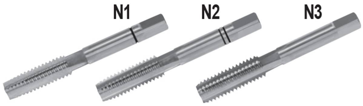 Taraud main rectifié étagé DIN 352 BSW HSS