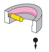 Grain d'alésage couteau à droite K20 Ø 12