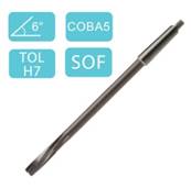 Alésoir machine taille hélicoïdale 6° série extra-longue cône morse 1 H7 HSS-M35 Ø10,00X60X300