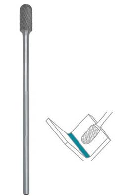 Fraise lime CW cyl. bout arrondie SC dent. Croisée Ø 8X20 lt 170 queue Ø 6 8X20X170 MM SC-2M