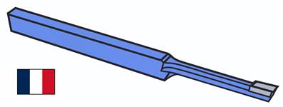 Outil à mortaiser, section carrée petit alésage 16X16X220 Largeur 5 CARBURE