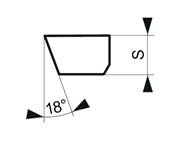 Plaquette carbure à braser ISO Forme C C10 10X6X4 K20