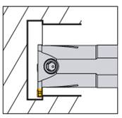 Porte outil de tronçonnage S16Q 2C R ZT.D Grooving Holder