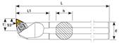 Barre d'alésage S50U MTUNL 16 Boring Bar