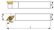 Porte outil de tournage SDACR 2020 K11-F External Turning Holder