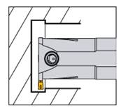 Porte outil de tronçonnage S16Q 2C-R MGM Grooving Holder