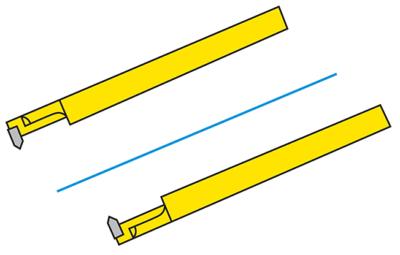 Outil à fileter intérieur section carré - ISO 353