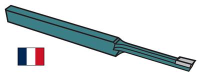 Outil à mortaiser, section méplat 20X12X200 Largeur 04 HSS-CO 10%