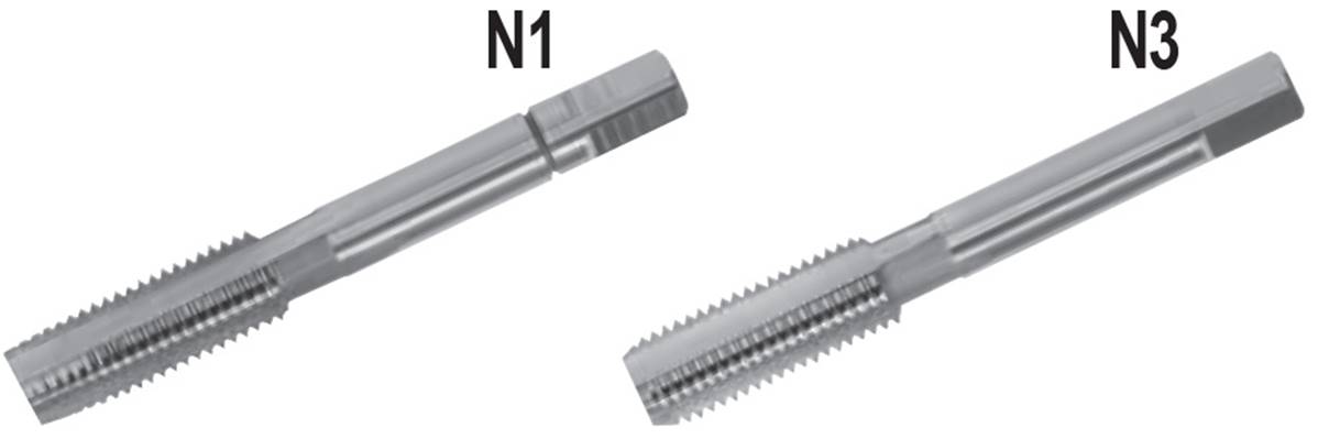 Tarauds main BSP coupe à gauche HSS DIN 5157