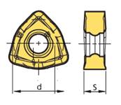 Fraise à surfacer D125 d40 Z07 WNMX 13 Face Mill