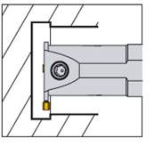 Porte outil de tronçonnage S20Q 2C-R S224 Grooving Holder