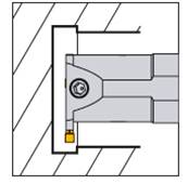 Porte outil de tronçonnage S32S 4C-R-123 SDV Grooving Holder