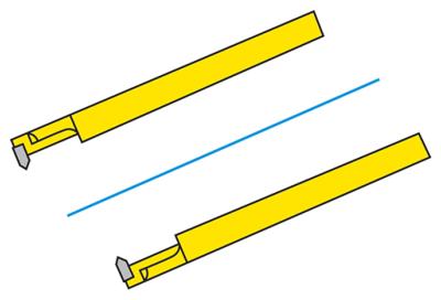 Outil à fileter intérieur section ronde - ISO 353