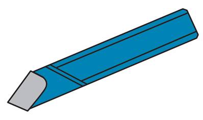 Grain d'alésage à charioter 45° à gauche K20 - ISO 245 - Ø 12