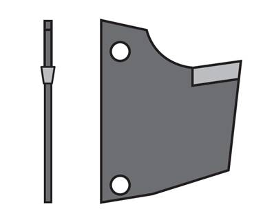 Lames «ROBEY» plaquette acier rapide - D 140 - L 7 - E 3,5