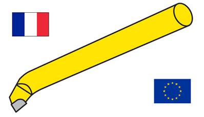 Outils de tour à aléser dresser à droite ISO 309 - DIN 4974 P30 Ø 12