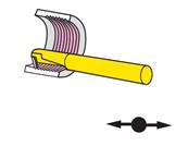 Outils de tour à fileter intérieur à gauche ISO 353 - WN 8086 P30 Ø 20