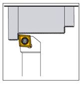 Porte outil de tournage lubrifié SCLCR 2525 M12-IK External turning Holder (watercooled)