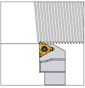 Porte outil filetage lubrifié SER 2525 M16 - ER16 IK External Threading Toolholders With Coolant