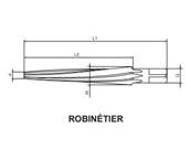 Alésoire Conique taille hélicoïdale 10% DIN10 HSS-M2 Ø15