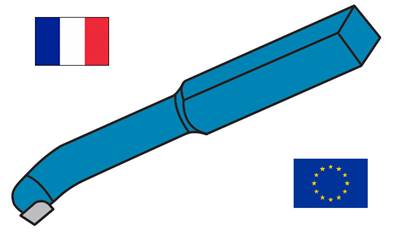 Outils de tour à aléser à droite ISO 308 - DIN 4973 K20 carré de 40