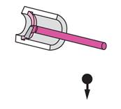 Outils de tour à chambrer à droite ISO 454 - WN 454 HSS-Co10% Ø 20