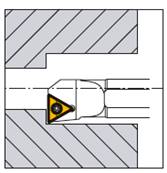 Barre d'alésage lubrifié A12K STFCL 11 Boring Bar (Cooled)