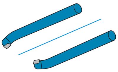 Outil à aléser section ronde - ISO 308